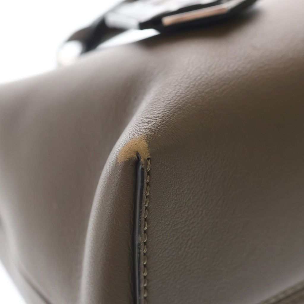 Fendi by the Way 2-Way Shoulder Bag Zucca Pattern Brown Leather Silver — view 5