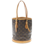 Louis Vuitton Monogram Baguette PM Handbag Mini Tote Brown Leather Gold — view 2