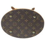 Louis Vuitton Monogram Baguette PM Handbag Mini Tote Brown Leather Gold — view 4