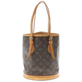 Louis Vuitton Monogram Baguette PM Handbag Mini Tote Brown Leather Gold