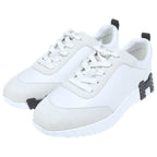 Hermes Bouncing Logo Leather Sneakers White — view 2