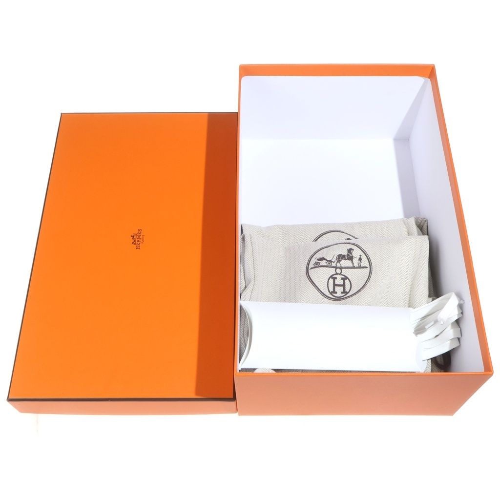 Hermes Bouncing Logo Leather Sneakers White — view 6