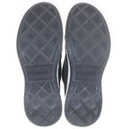 Chanel CC Logo Suede Leather Sneakers Black — view 5