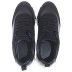 Hermes Bouncing Logo Leather Sneakers Black — view 4