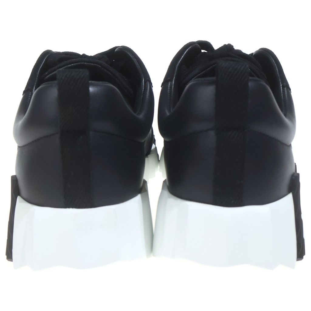 Hermes Bouncing Logo Leather Sneakers Black — view 3