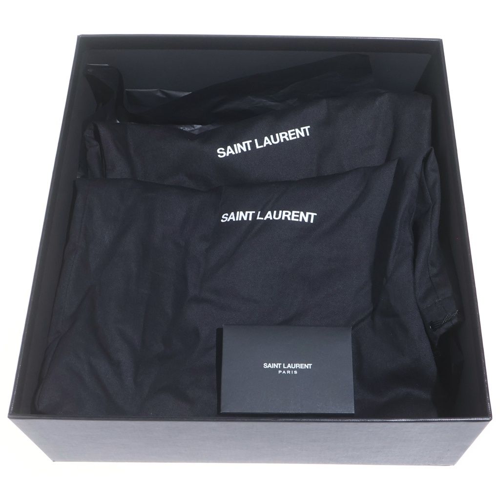 Saint Laurent Paris Classic Eddie Chelsea Boots Side Gore Leather Shoes Black — view 6
