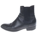 Saint Laurent Paris Classic Eddie Chelsea Boots Side Gore Leather Shoes Black