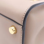 Fendi Peekaboo Essential 2-Way Shoulder Bag Gray Beige Leather Gold — view 5