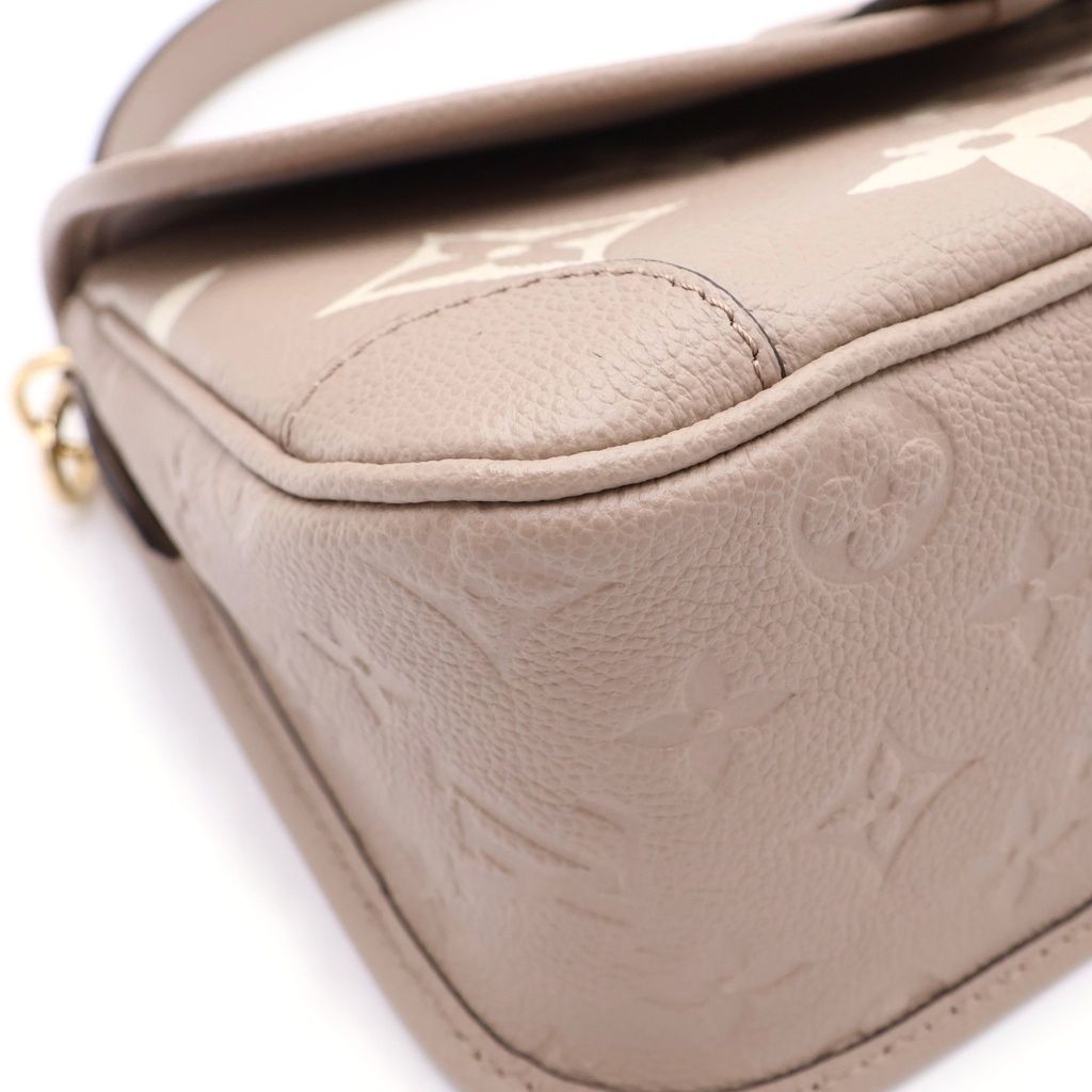 Louis Vuitton Monogram Empreinte Diane Beige Shoulder Bag Leather Gold — view 6