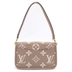 Louis Vuitton Monogram Empreinte Diane Beige Shoulder Bag Leather Gold — view 2