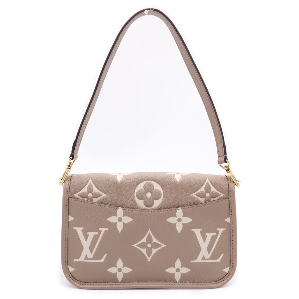 Louis Vuitton Monogram Empreinte Diane Beige Shoulder Bag Leather Gold — view 2
