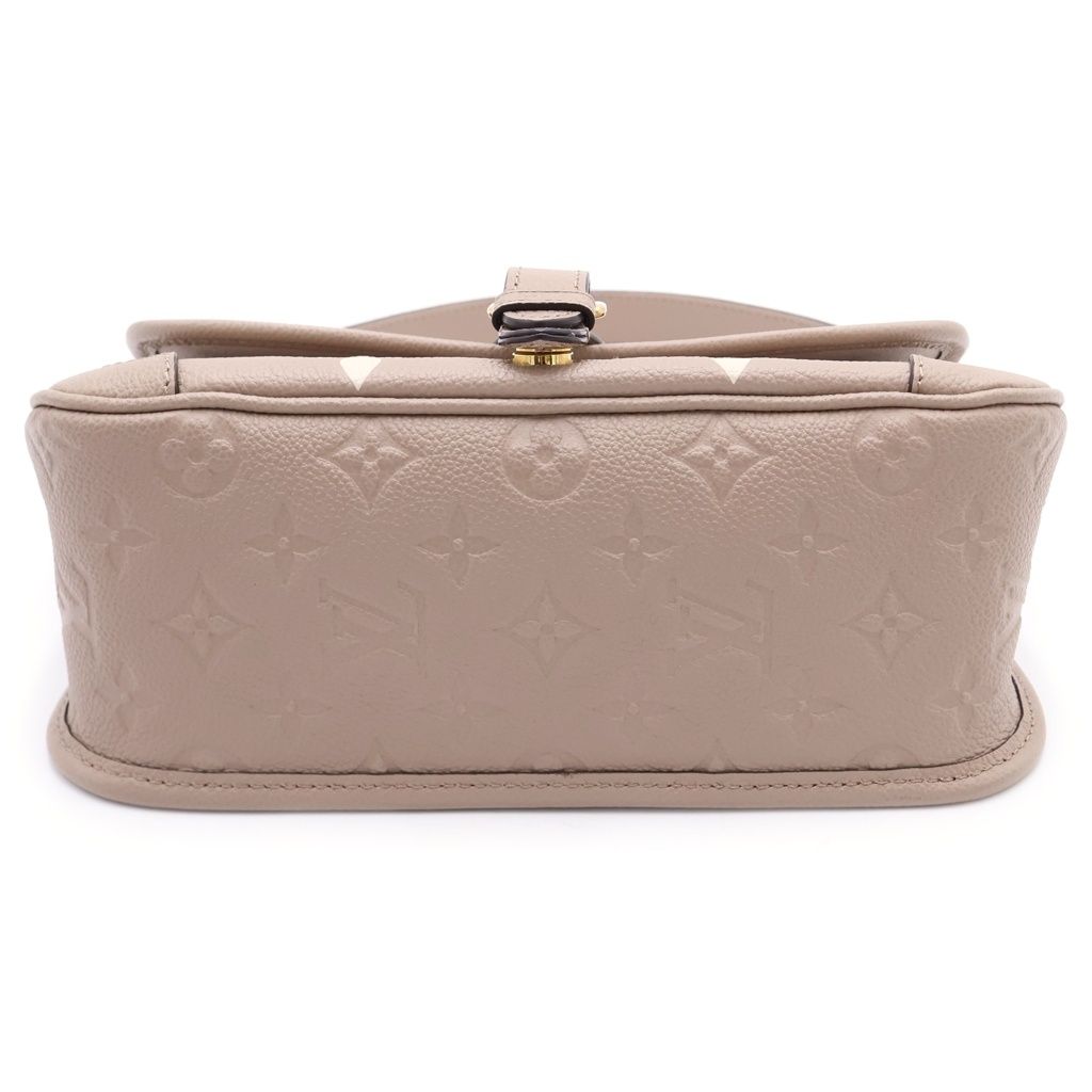 Louis Vuitton Monogram Empreinte Diane Beige Shoulder Bag Leather Gold — view 4