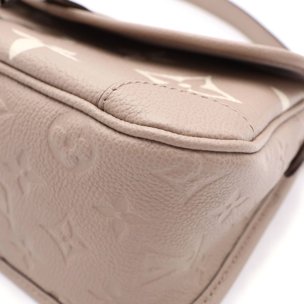Louis Vuitton Monogram Empreinte Diane Beige Shoulder Bag Leather Gold — view 5