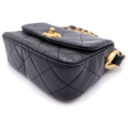 Chanel Quilted 18 Shoulder Bag Chain Black Lambskin Gold — view 5