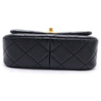 Chanel Quilted 18 Shoulder Bag Chain Black Lambskin Gold — view 4
