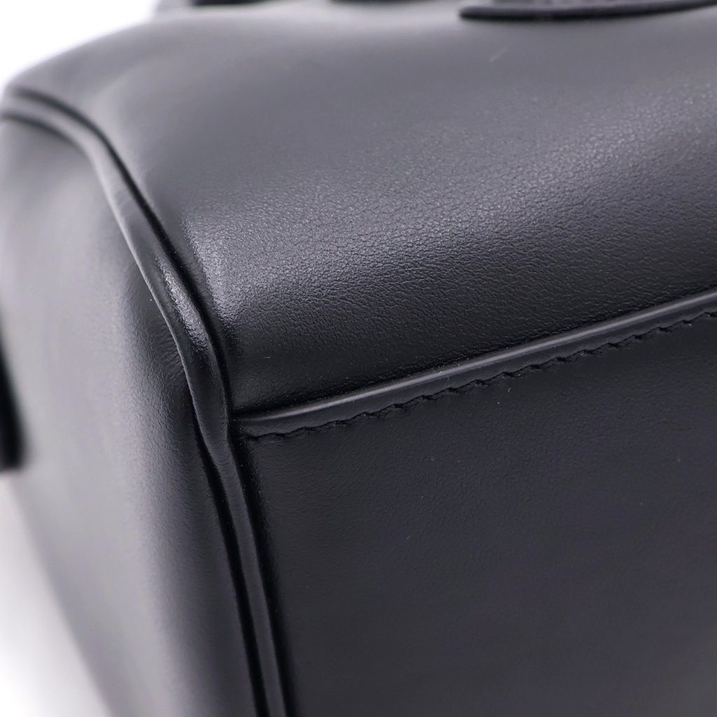 Celine Small Boston Cuill 2-Way Bag Black Leather Gold — view 6