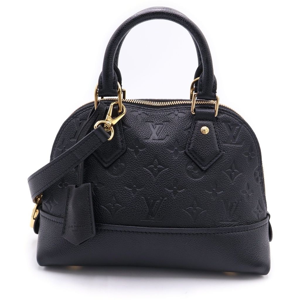 Louis Vuitton Monogram Empreinte Neo Alma BB 2-Way Shoulder Bag Black Leather