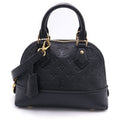 Louis Vuitton Monogram Empreinte Neo Alma BB 2-Way Shoulder Bag Black Leather