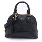 Louis Vuitton Monogram Empreinte Neo Alma BB 2-Way Shoulder Bag Black Leather