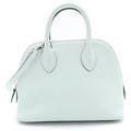 Hermes Bolide Mini Chevre Silver 2-Way Shoulder Bag Vert Peppermint Green