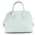 Hermes Bolide Mini Chevre Silver 2-Way Shoulder Bag Vert Peppermint Green