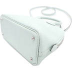 Hermes Bolide Mini Chevre Silver 2-Way Shoulder Bag Vert Peppermint Green — view 5
