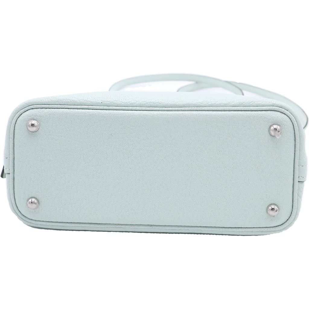 Hermes Bolide Mini Chevre Silver 2-Way Shoulder Bag Vert Peppermint Green — view 4