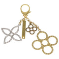 Louis Vuitton Flower Bijou Sac Tapage Bag Charm Key Holder Gold Silver