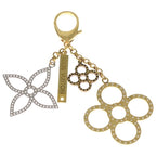 Louis Vuitton Flower Bijou Sac Tapage Bag Charm Key Holder Gold Silver