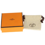 Hermes Mini Pop Logo Earrings Black Gold — view 6