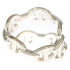 Hermes Chaine D'ancre Double Ring Silver — view 2