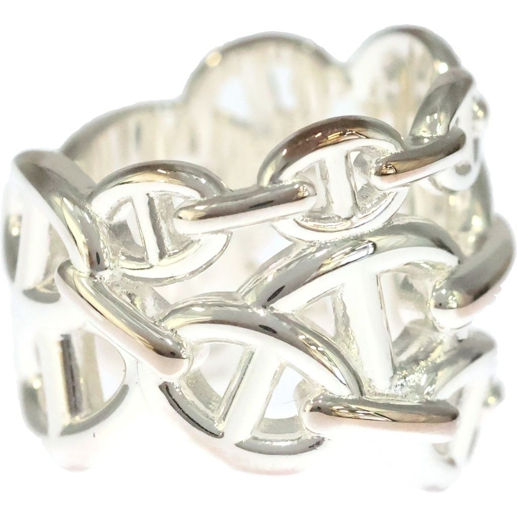 Hermes Chaine D'ancre GM Ring 53 Silver — view 3