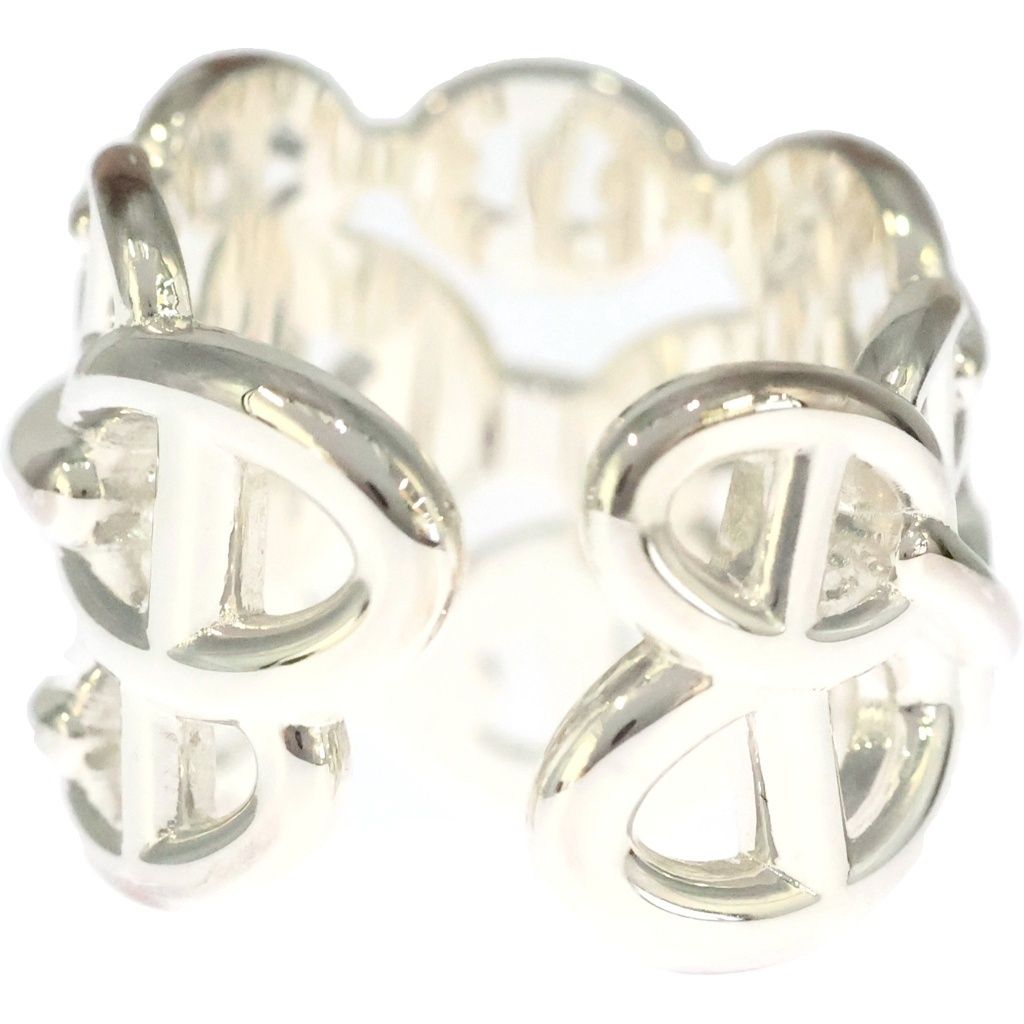 Hermes Chaine D'ancre GM Ring 53 Silver — view 2