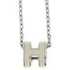 Hermes Pop Pendant Chain White Silver — view 3