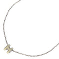 Hermes Pop Pendant Chain White Silver
