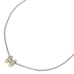 Hermes Pop Pendant Chain White Silver