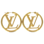 Louis Vuitton Earrings Hoop e Gold