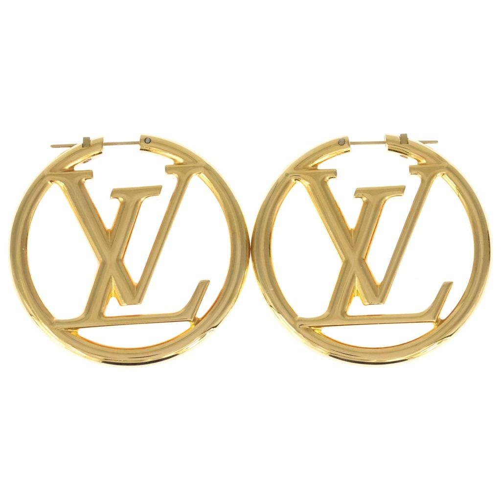Louis Vuitton Earrings Hoop e Gold