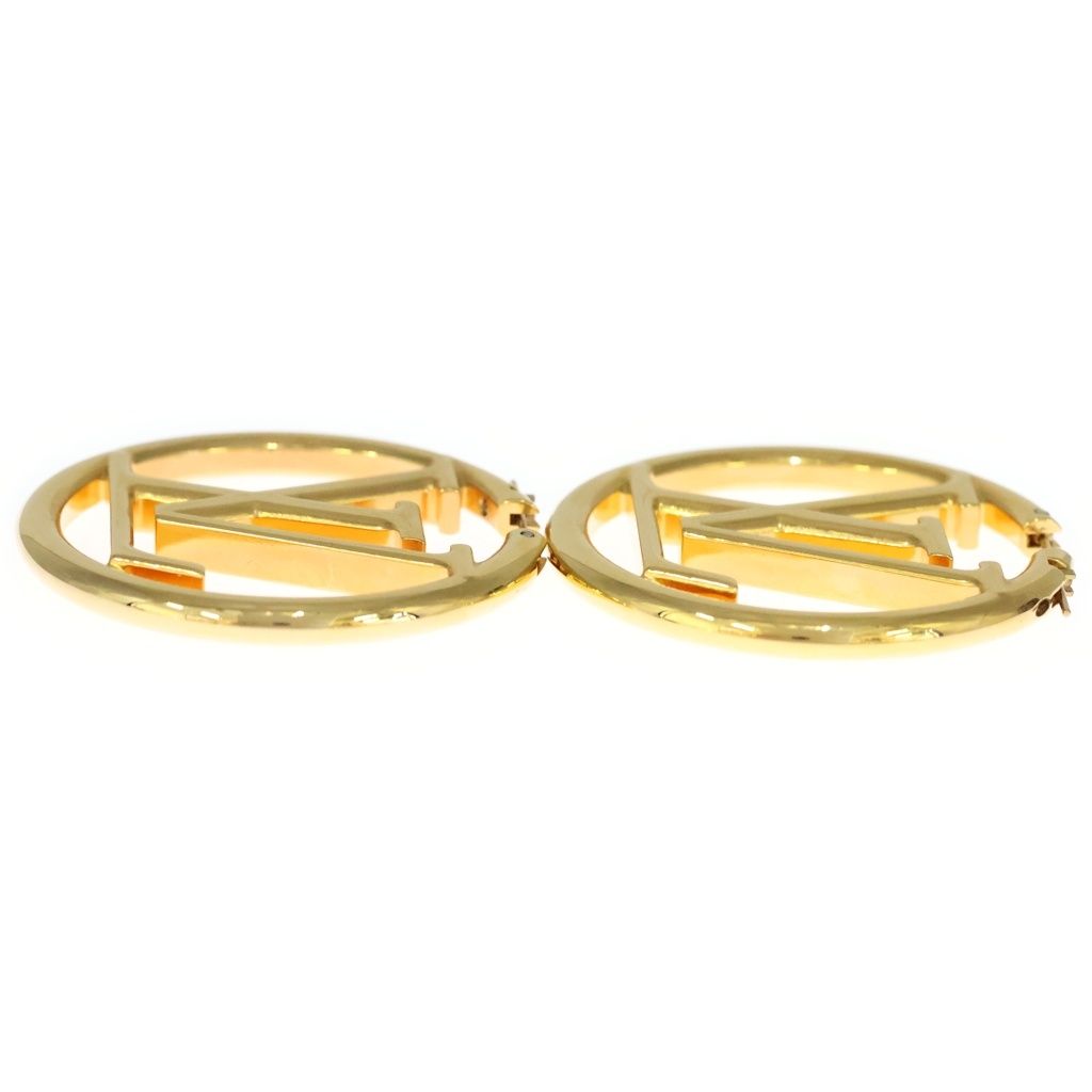 Louis Vuitton Earrings Hoop e Gold — view 4