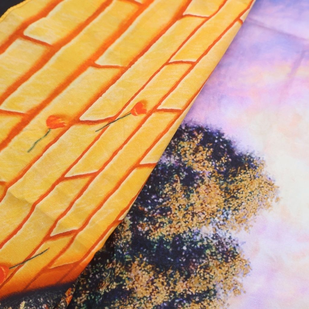 Louis Vuitton Wizard Oz Spiral Scarf of Oz Bandana Orange Black — view 3