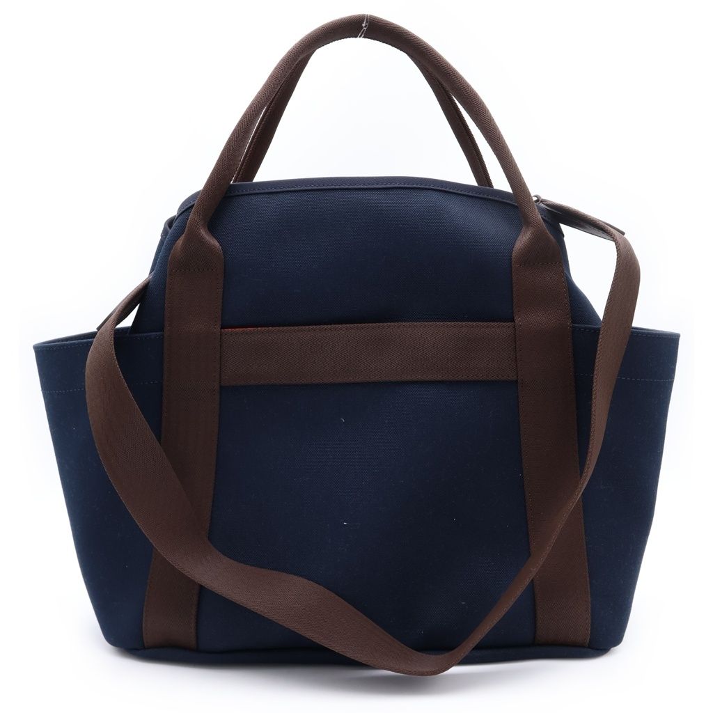 Hermes Sac de Panthere Toile Military Toilet Blanc Silver 2-Way Shoulder — view 2