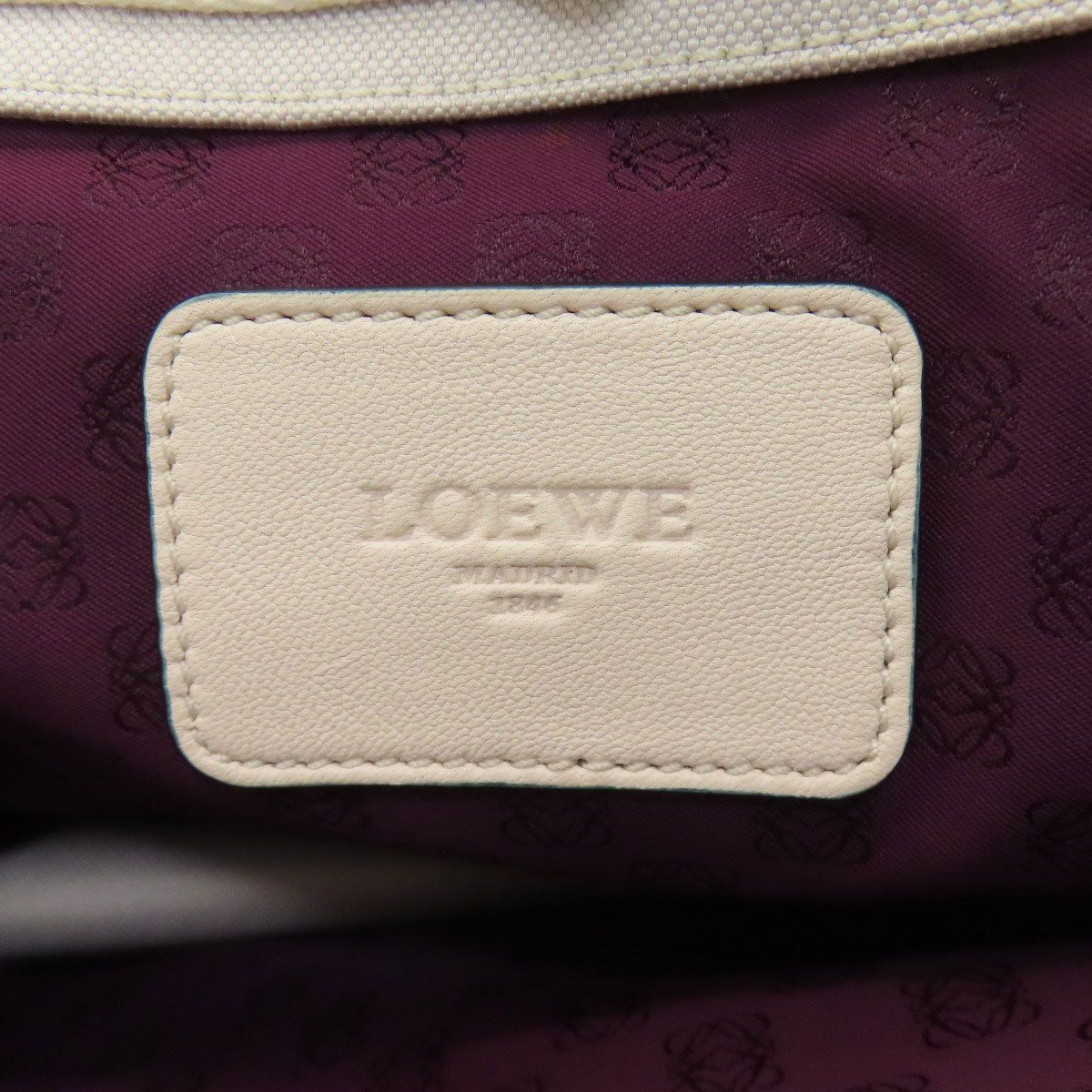 Loewe Anagram Button Tote Canvas — view 6