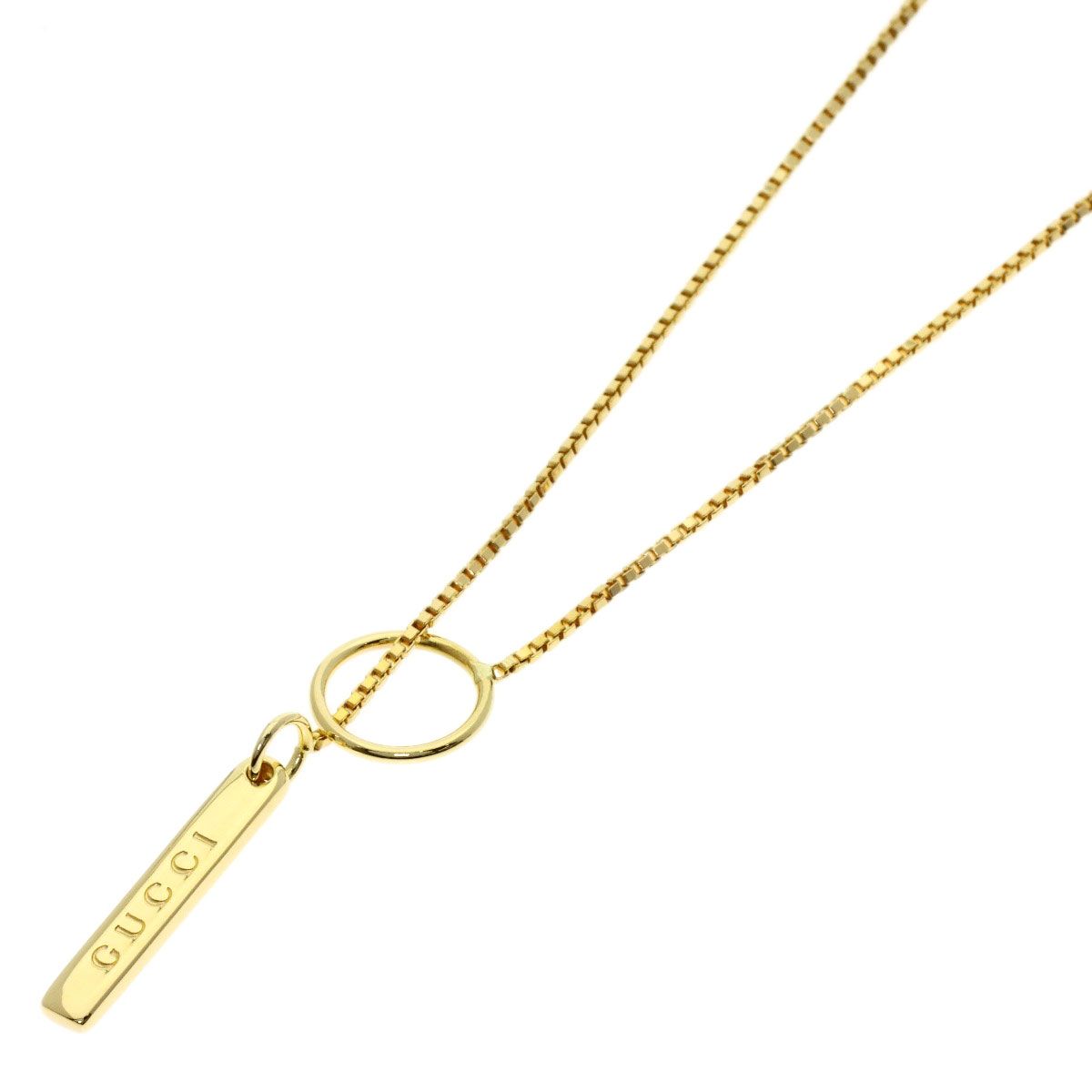 Gucci Lariat Necklace 18k Yellow Gold