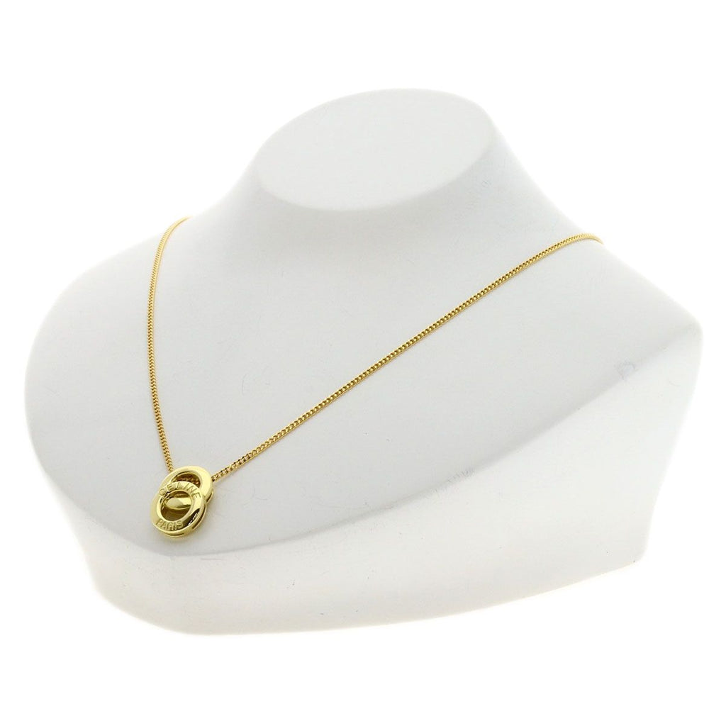 Celine Double Circle Necklace 18k Yellow Gold — view 4
