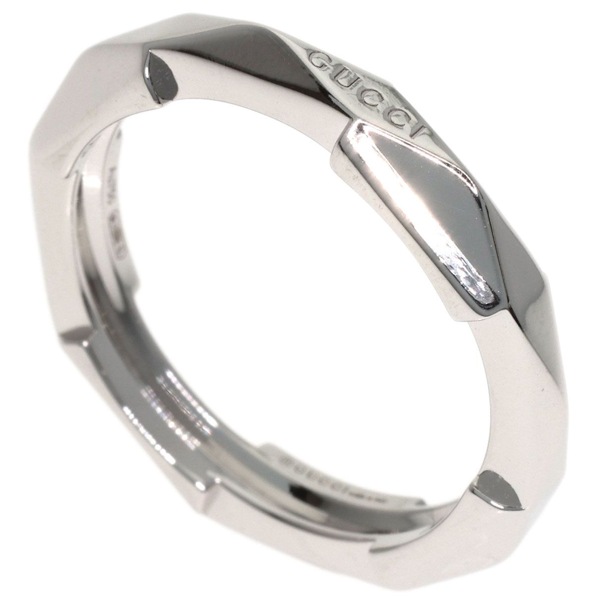 Gucci Link to Love Studs Ring 18k White Gold