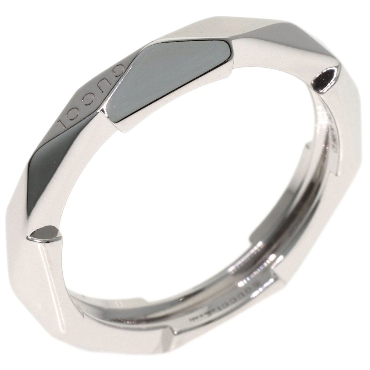 Gucci Link to Love Studs Ring 18k White Gold — view 2