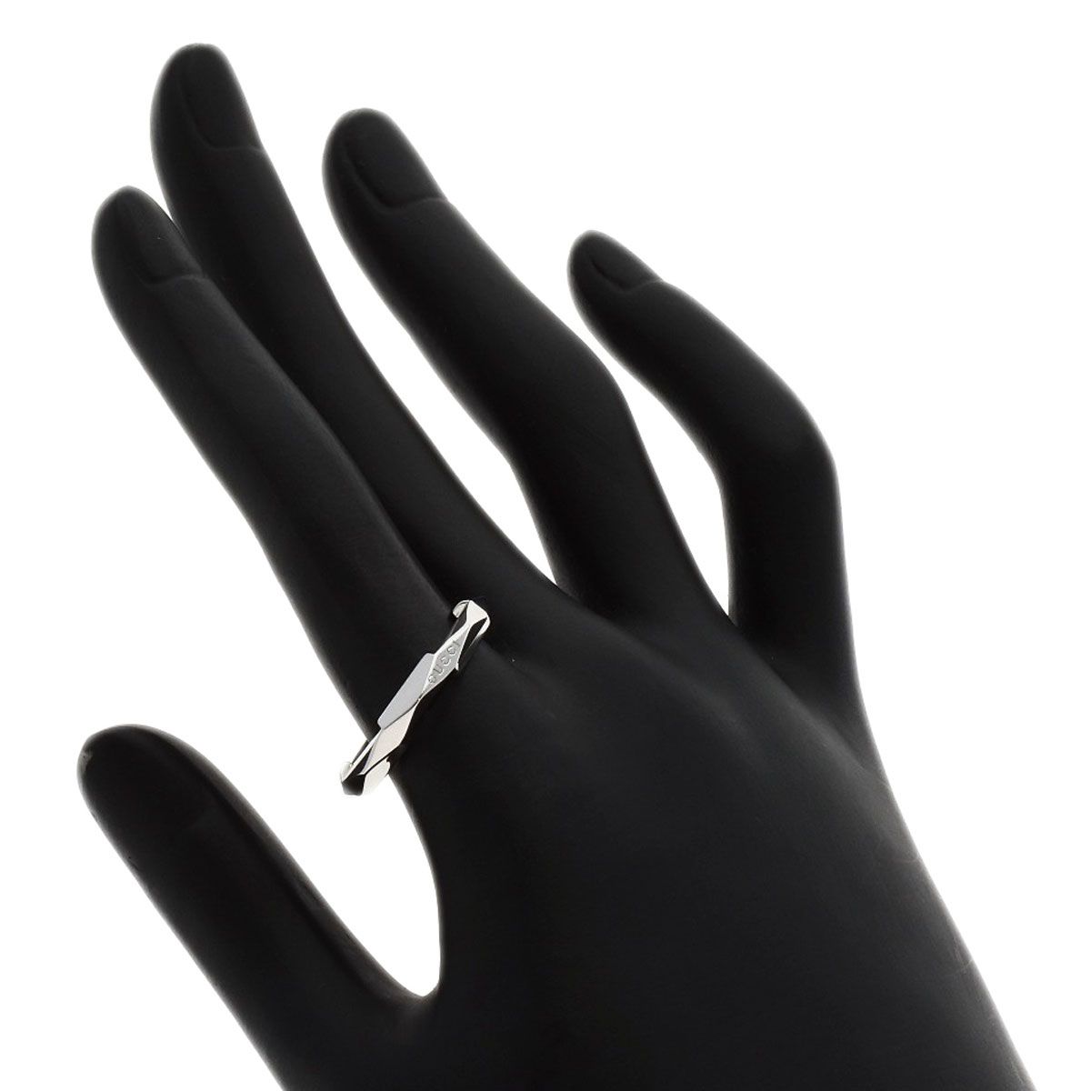 Gucci Link to Love Studs Ring 18k White Gold — view 7