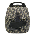 Dior Backpack Gallop Oblique Navy Ivory Leather