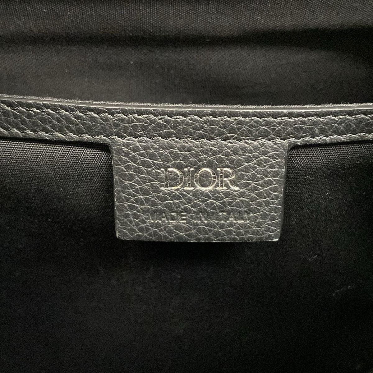 Dior Backpack Gallop Oblique Navy Ivory Leather — view 9