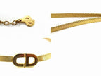 Dior Choker Vintage Necklace CD Logo Gold — view 3